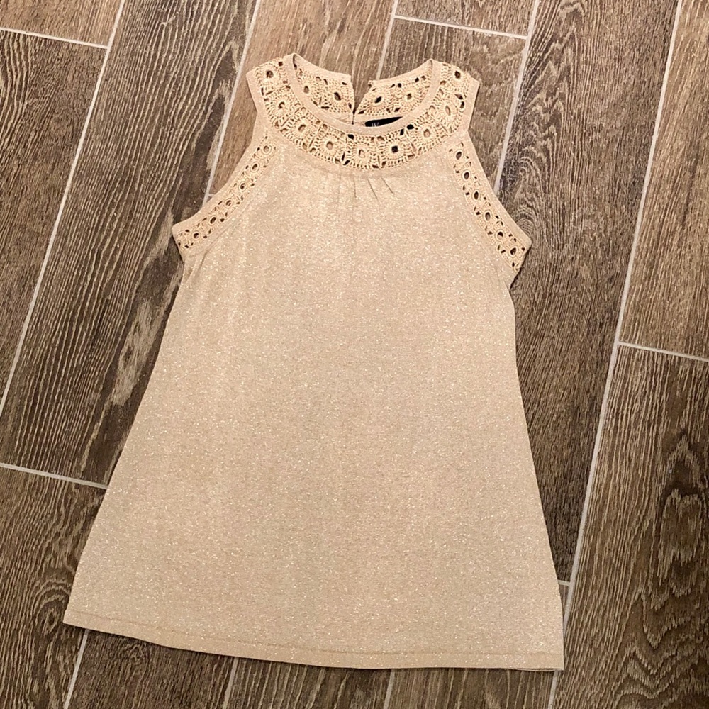 INC Dressy Gold Tank